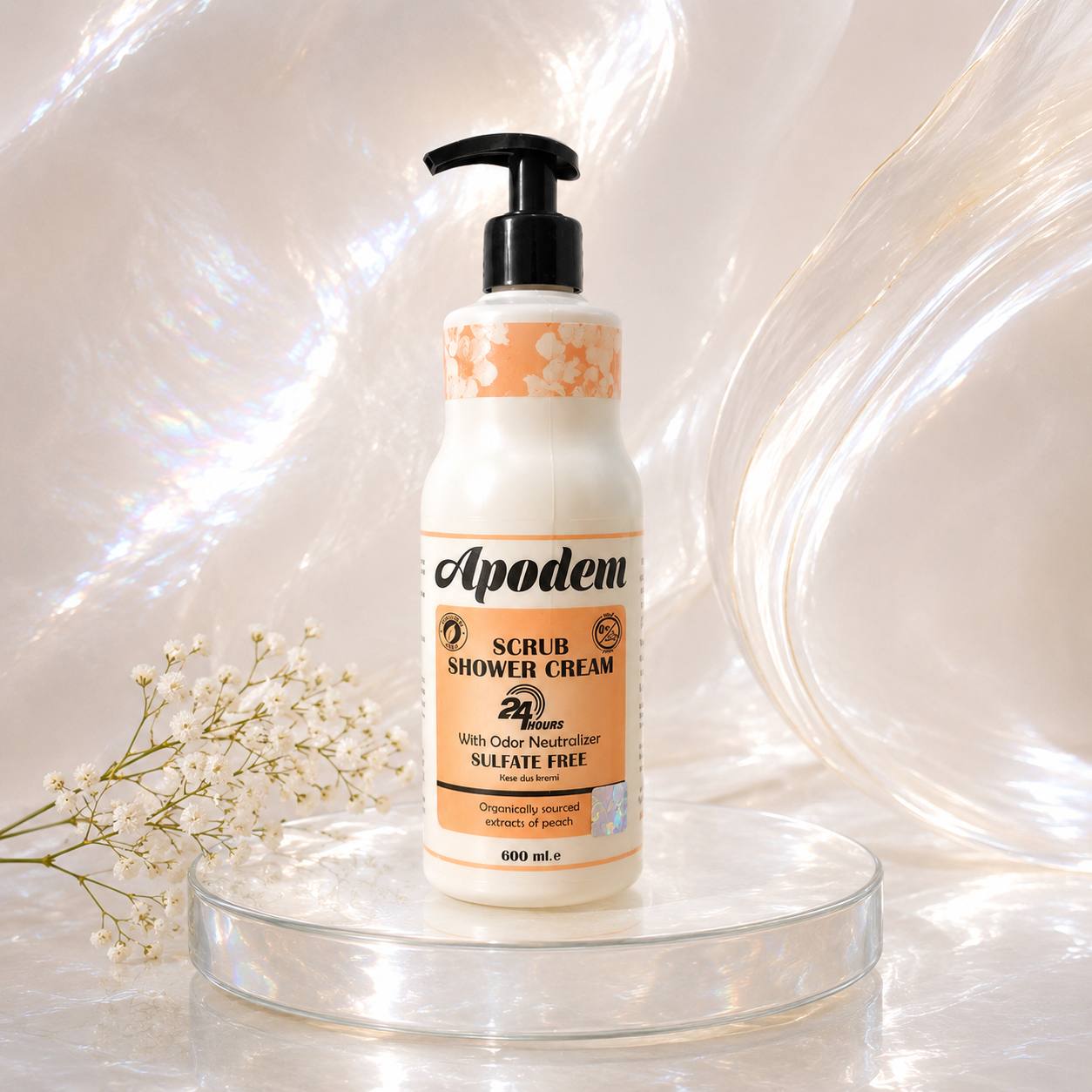 شامپو بدن Apodem مدل SCRUB SHOWER CREAM