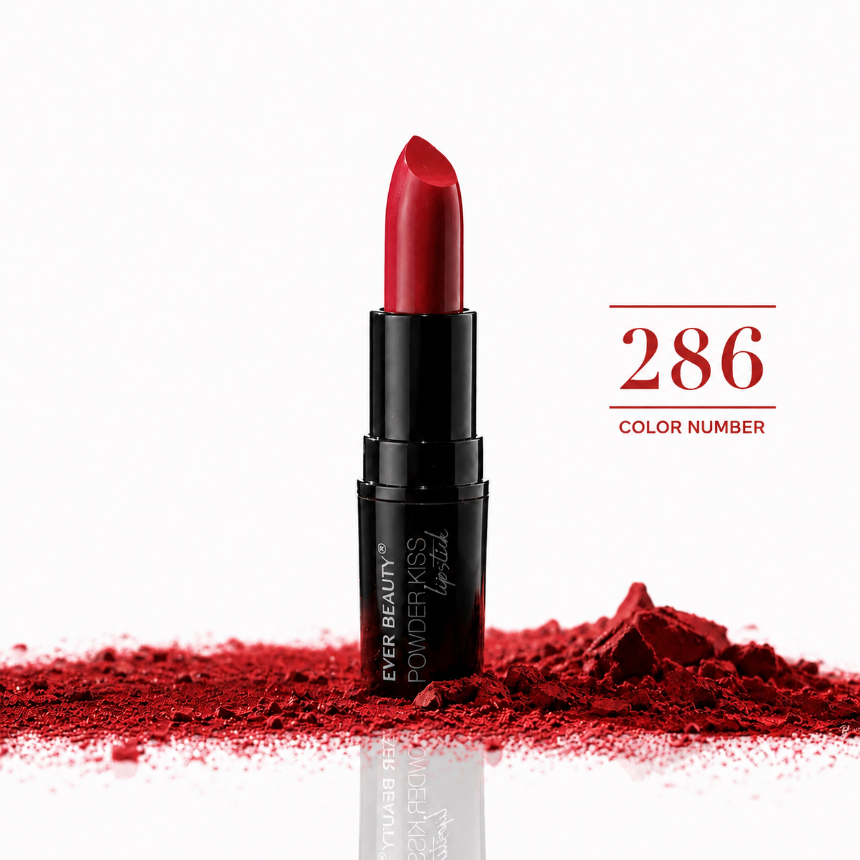 رژ لب جامد ever beauty مدل powder kiss شماره 286