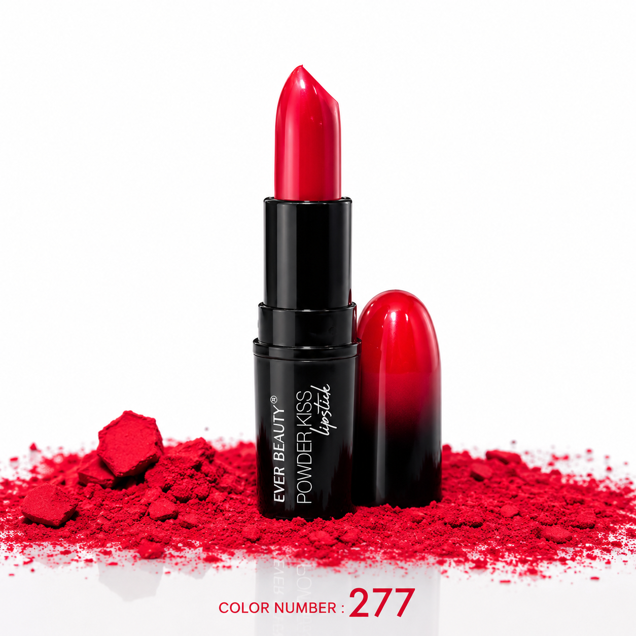 رژ لب جامد ever beauty مدل powder kiss شماره 277