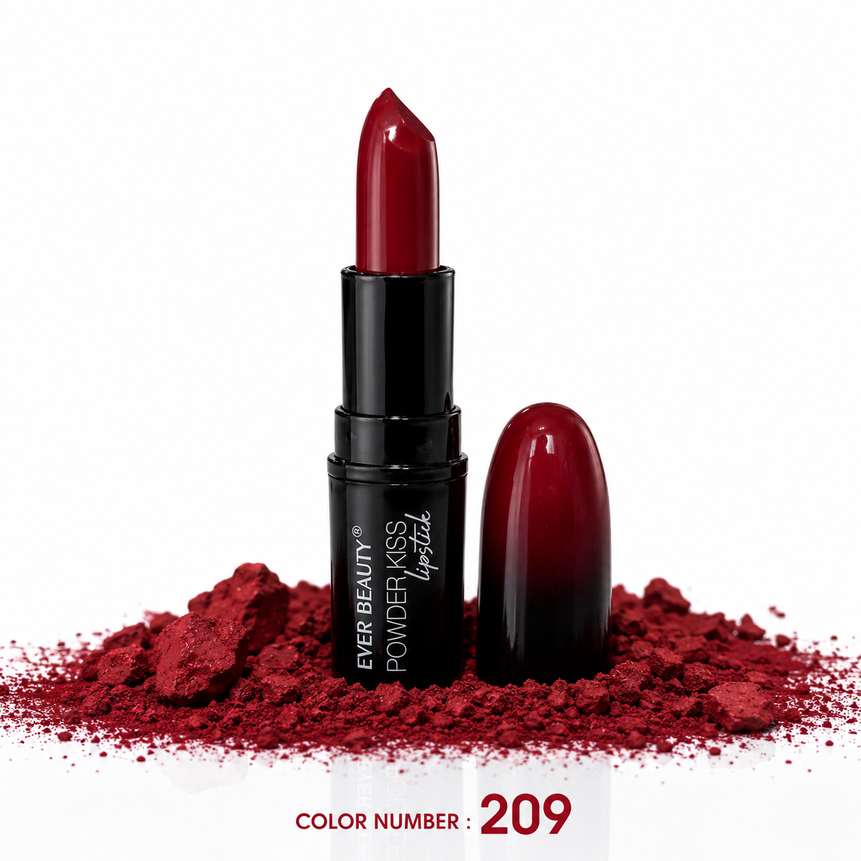 رژ لب جامد ever beauty مدل powder kiss شماره 209