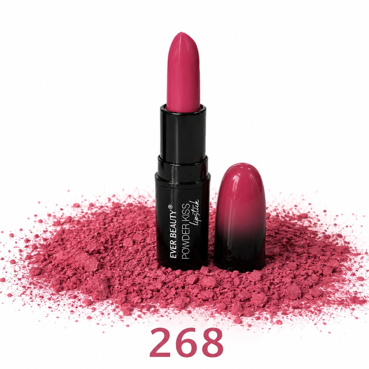 رژ لب جامد ever beauty مدل powder kiss شماره 268