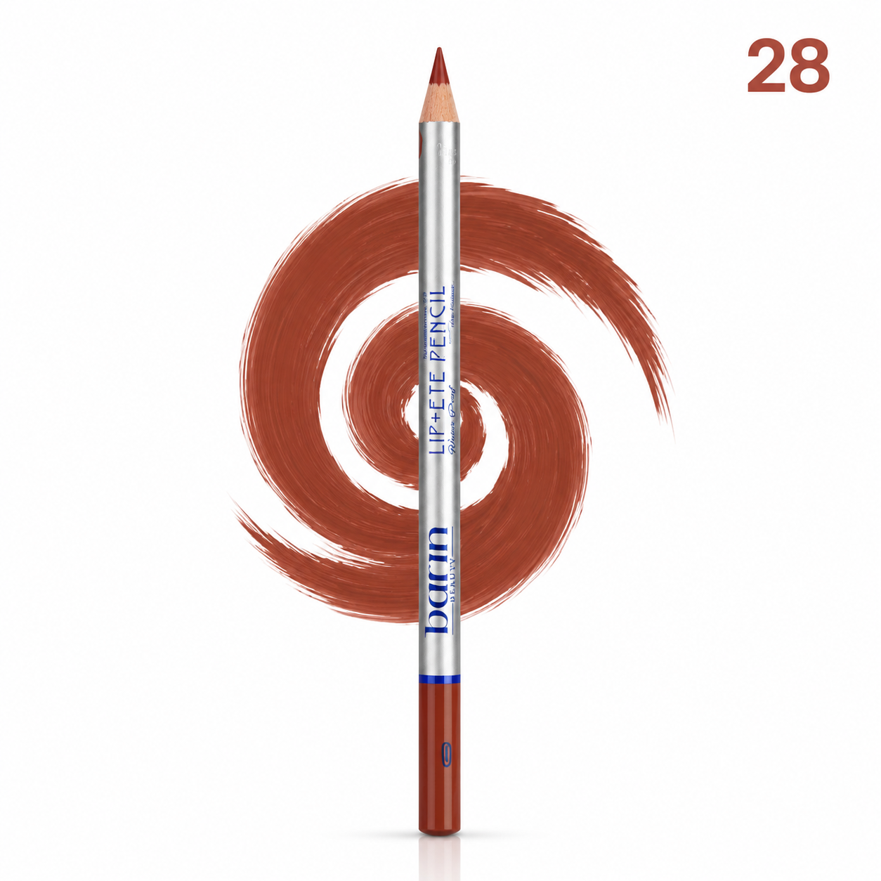 مداد lip & eye pencil برند بارین بیوتی شماره 28