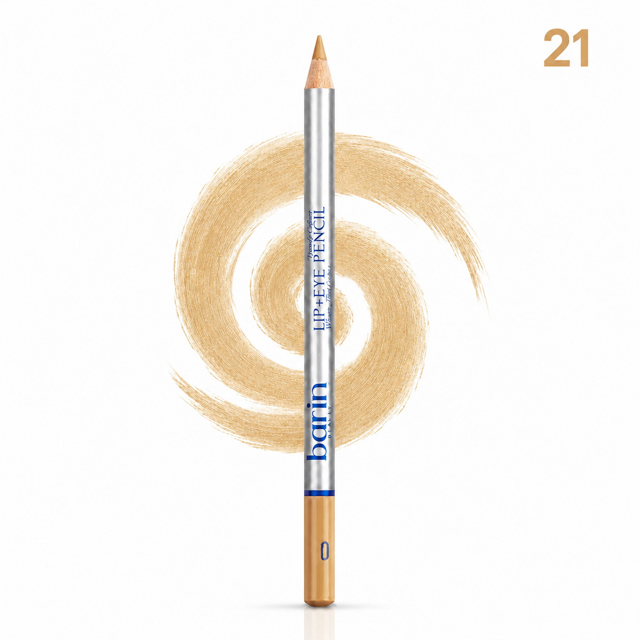 مداد lip & eye pencil برند بارین بیوتی شماره 21