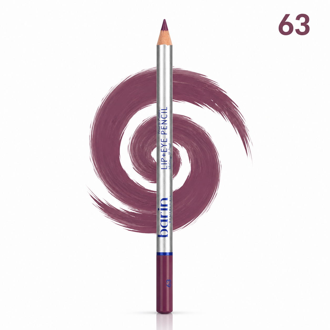 مداد lip & eye pencil برند بارین بیوتی شماره 63