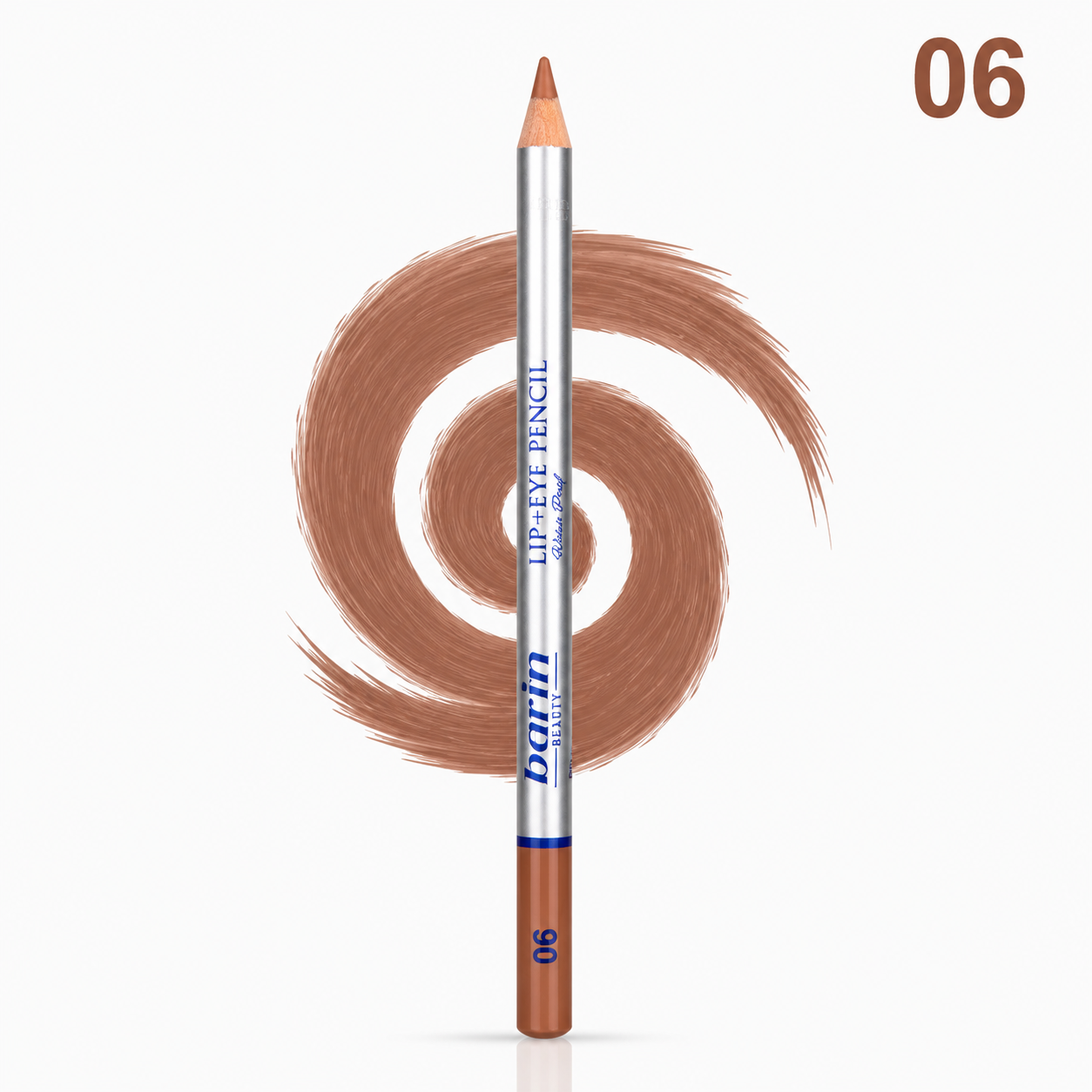 مداد lip & eye pencil برند بارین بیوتی شماره 06