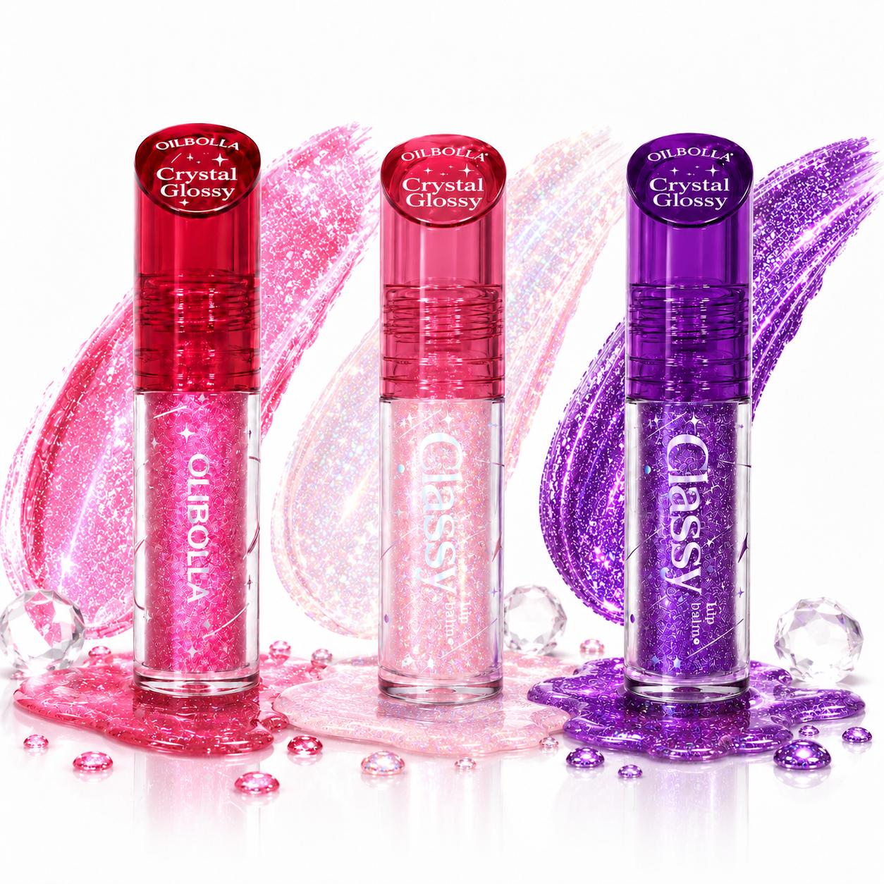 برق لب اولیبولا مدل CRYSTAL GLOSSY