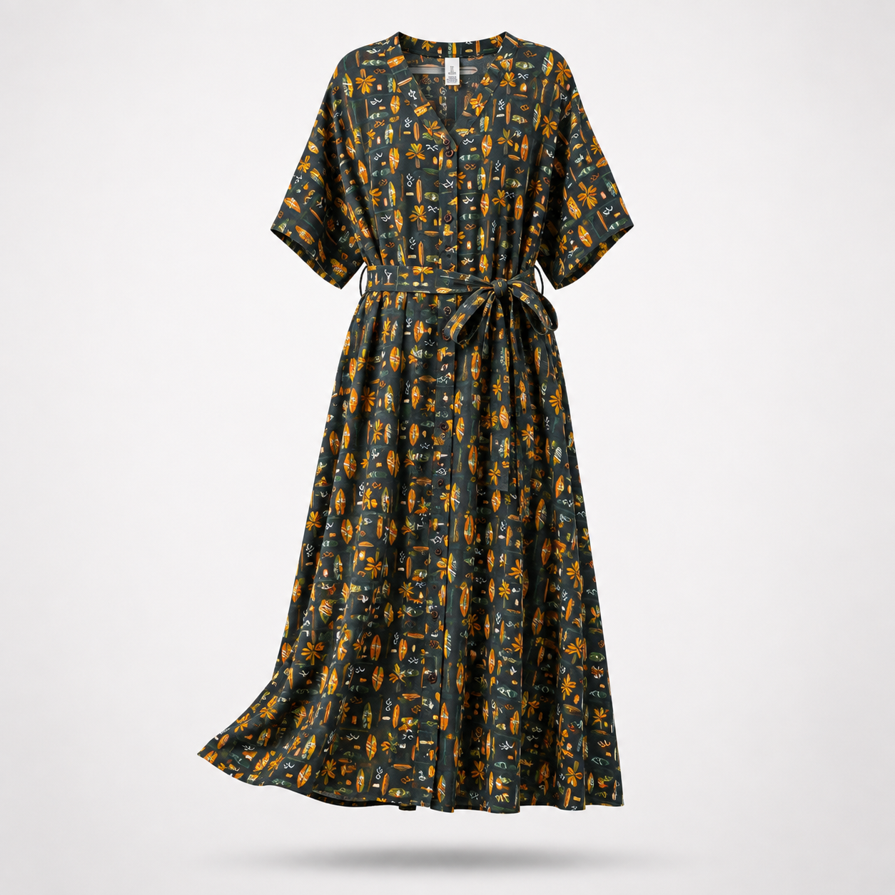 پیراهن نخی ساحلی زنانه برند H&M