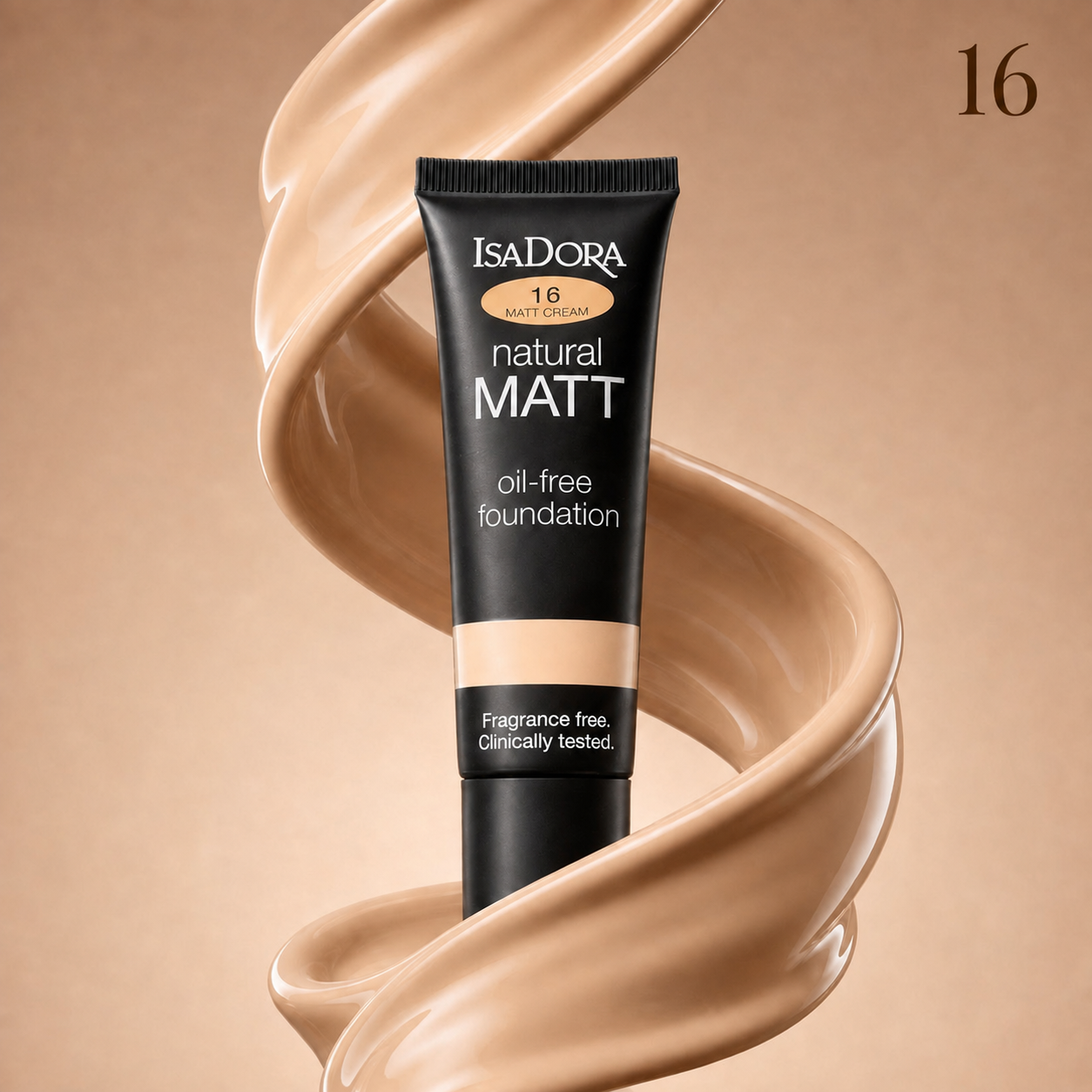 کرمپودر ایزادورا مدل Natural Matt فاقد چربی شماره 16