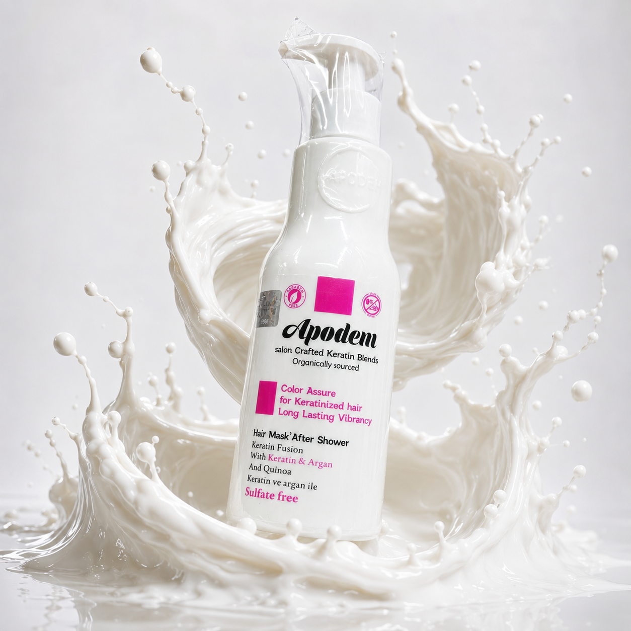 ماسک مو بعد از حمام آپودم مدل Keratin Fusion