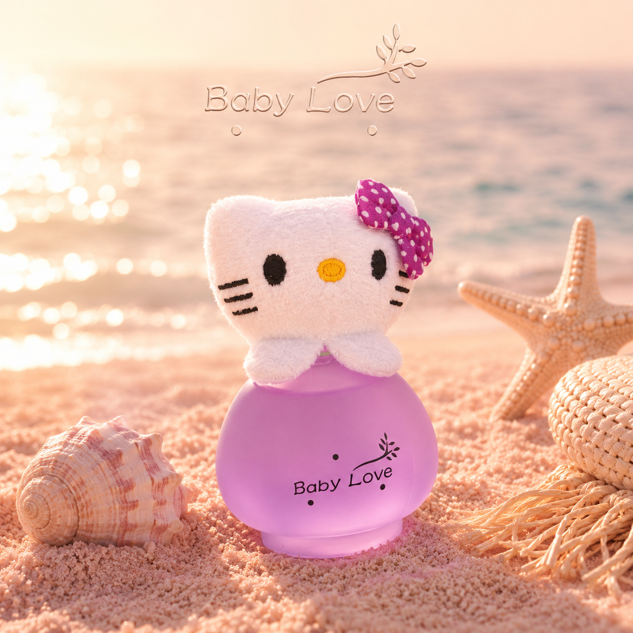 ادکلن کودک و عروسکی برند Baby Love مدل کیتی بنفش