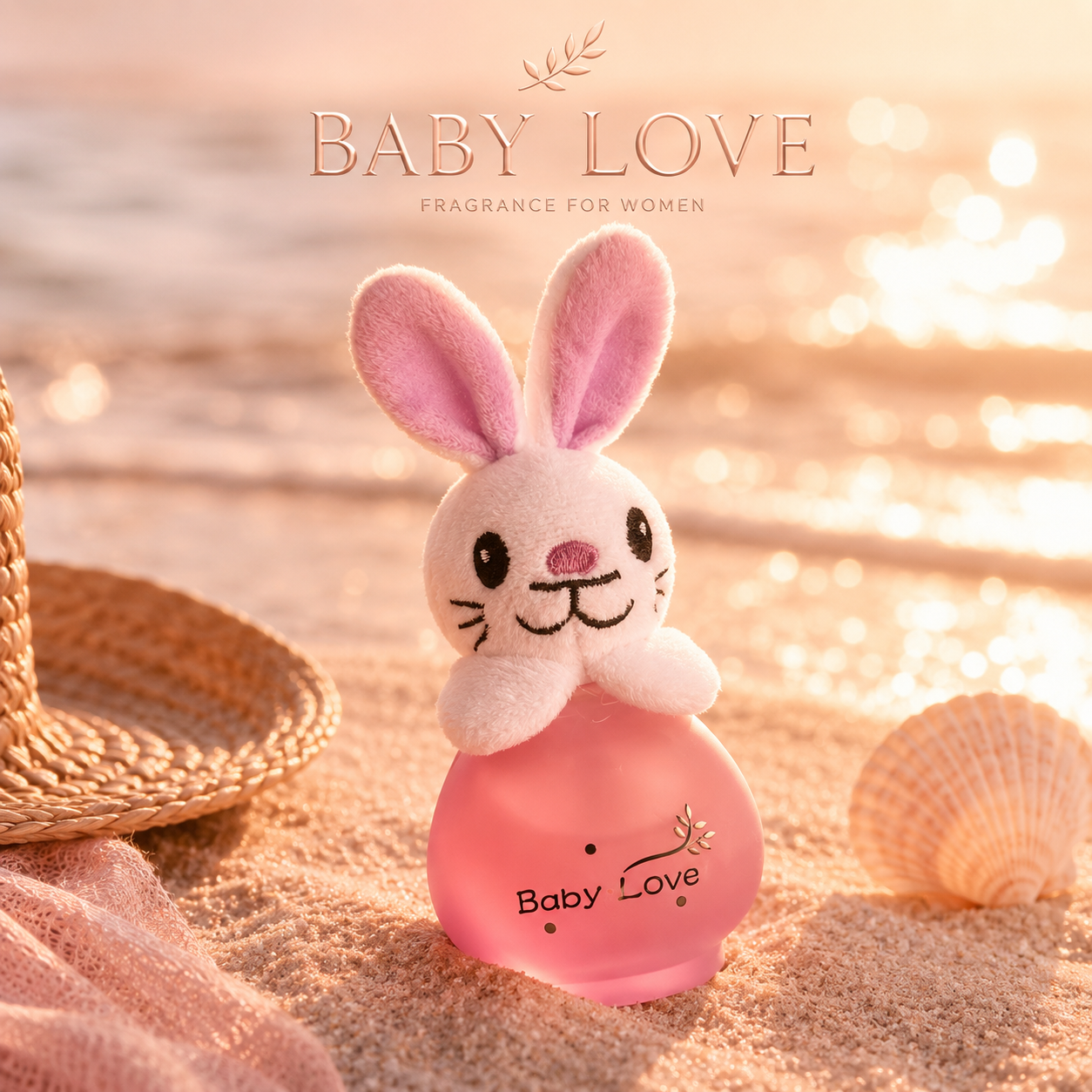ادکلن کودک و عروسکی برند Baby Love مدل خرگوش
