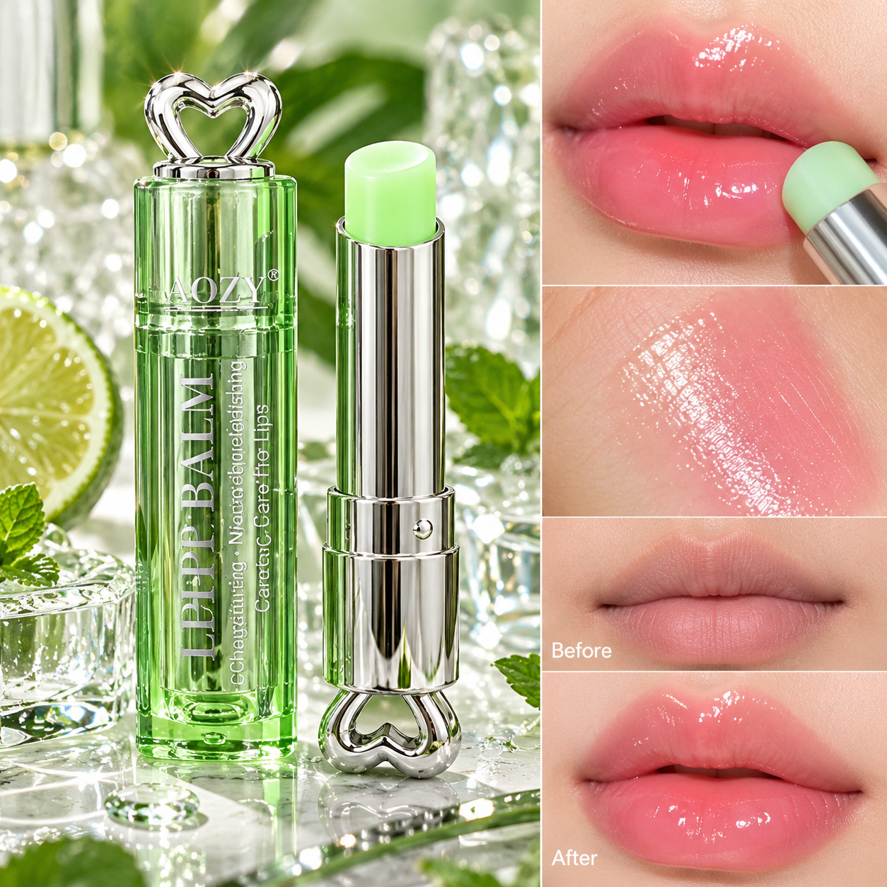 بالم لب حرارتی و آبرسان آوزی مدل لیپ بالم (AOZY LIP BALM)